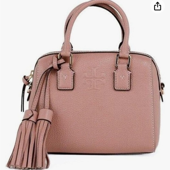 TORY BURCH THEA MINI WEB SATCHEL PINK MOON